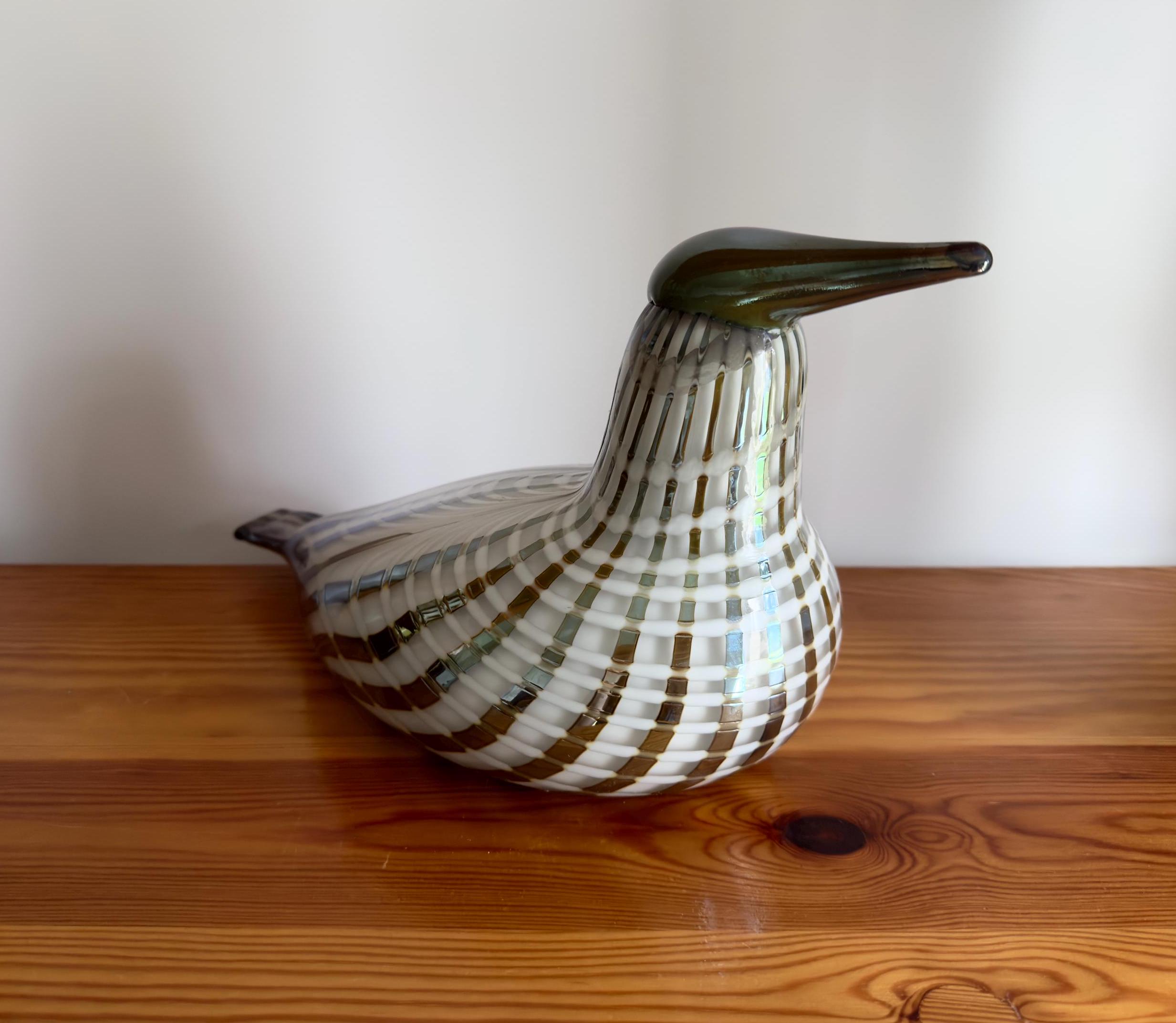 工芸品  birds oiva toikka Mountain bird Oiva Toikka Glass Bird Mountain Redstart Nuutajärvi