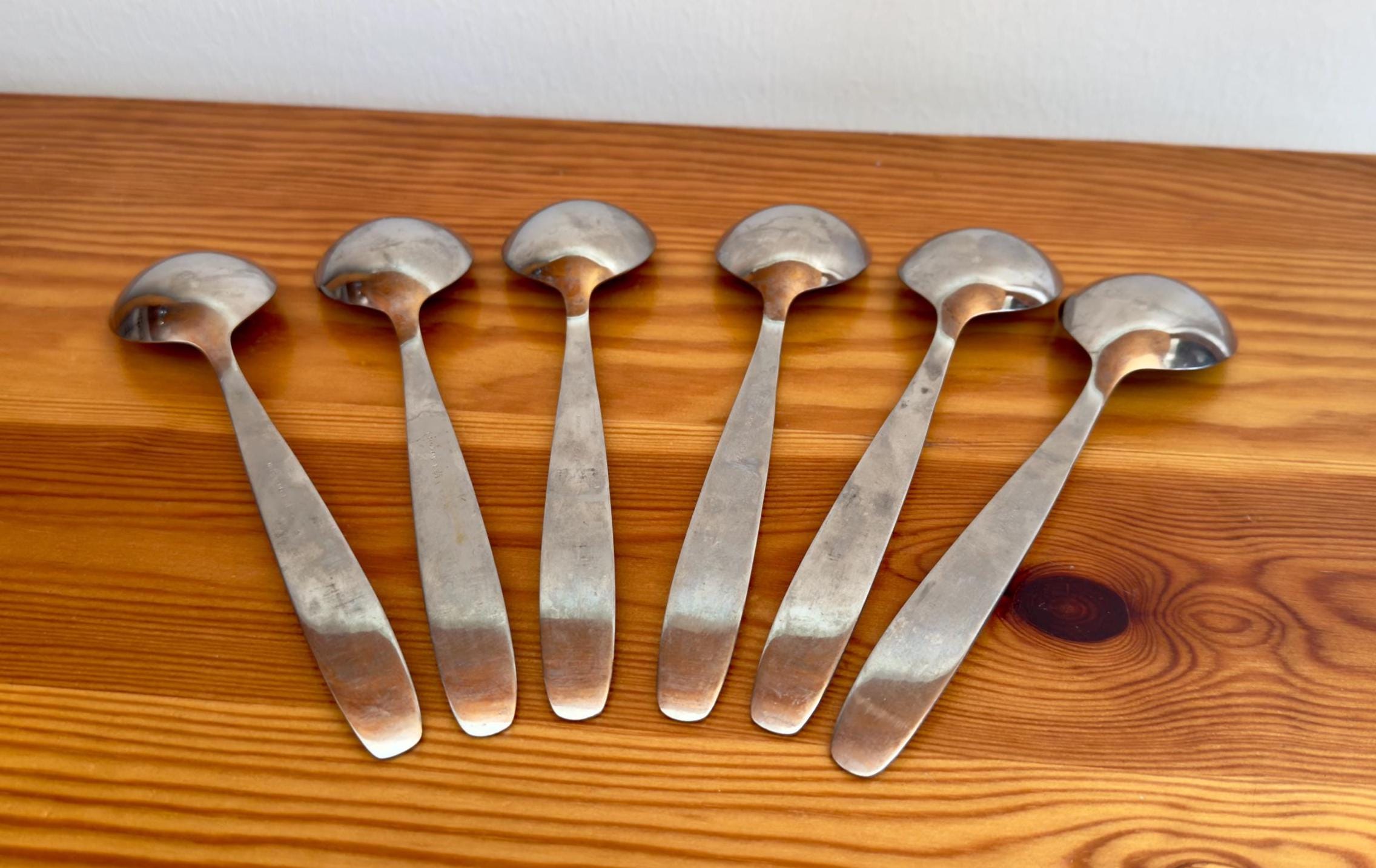 Hackman Finland Scandia (ideal) Six Tablespoons Vintage Stainless