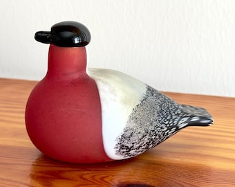 Oiva Toikka Spov (kuiri) Very Rare Vintage Filigree Art Glass Bird