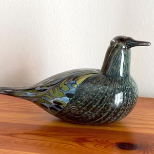 Oiva Toikka Song Trush (Laulurastas) Glass Bird Annual 1997 Design Art Glass by Iittala Nuutajärvi Finland