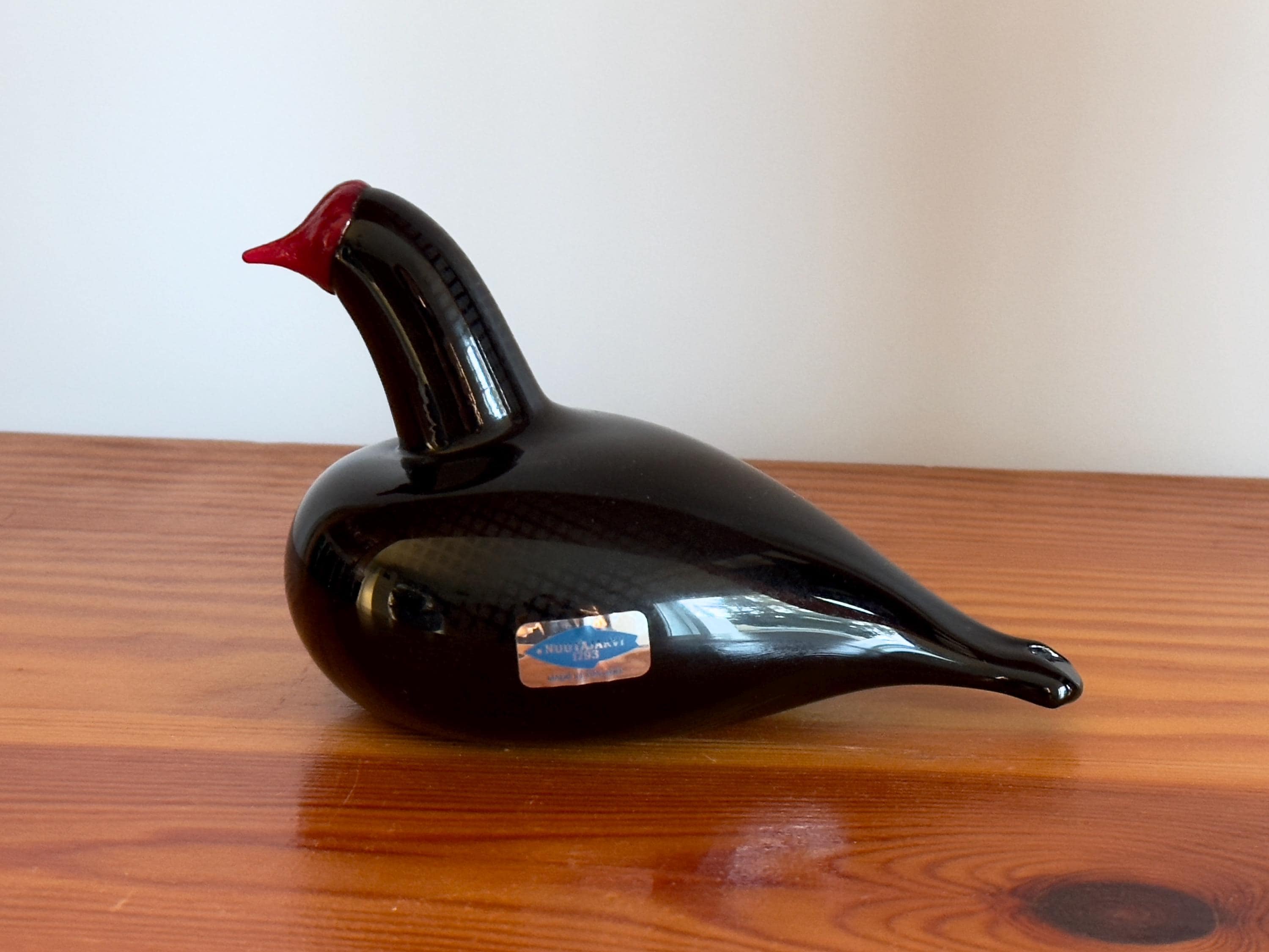 Oiva Toikka Bald Coot (nokikana) Birds of Passage Glass Bird