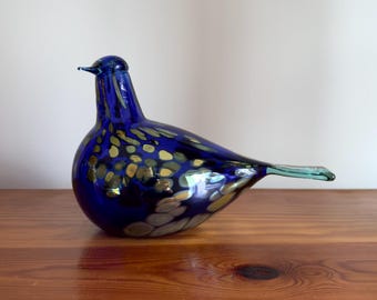 Oiva Toikka Little Tern (Tirri) Recycled Clear Art Glass Oiva Toikka Little Tern (Tirri) Recycled Clear Art Glass