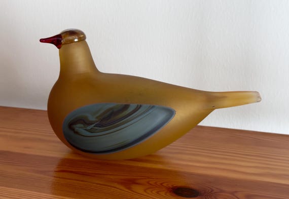 Oiva Toikka Golden Dove Frosted Unique Days Annual 2001 Very Rare