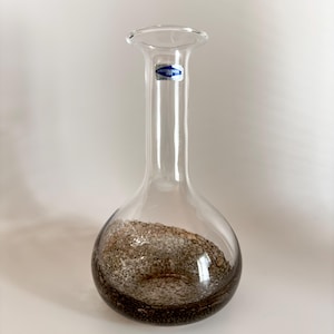 Björn Weckström Calluna (Kanerva) Vase Rare Vintage Art Glass by Nuutajärvi Finland