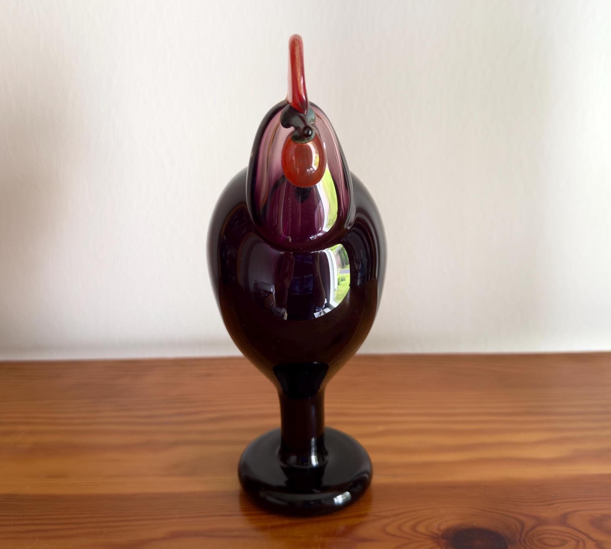 Oiva Toikka Rooster (kukko) Glass Bird 1998 Annual Design Art