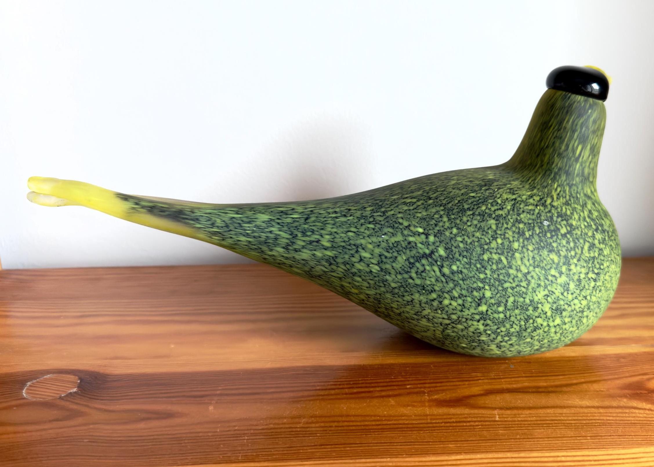 Oiva Toikka Guillemont (kiisla) Big Art Glass Bird Very Rare Split