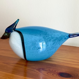 Oiva Toikka Canadian Blue Jay Finland Heritage Glass Bird Rare
