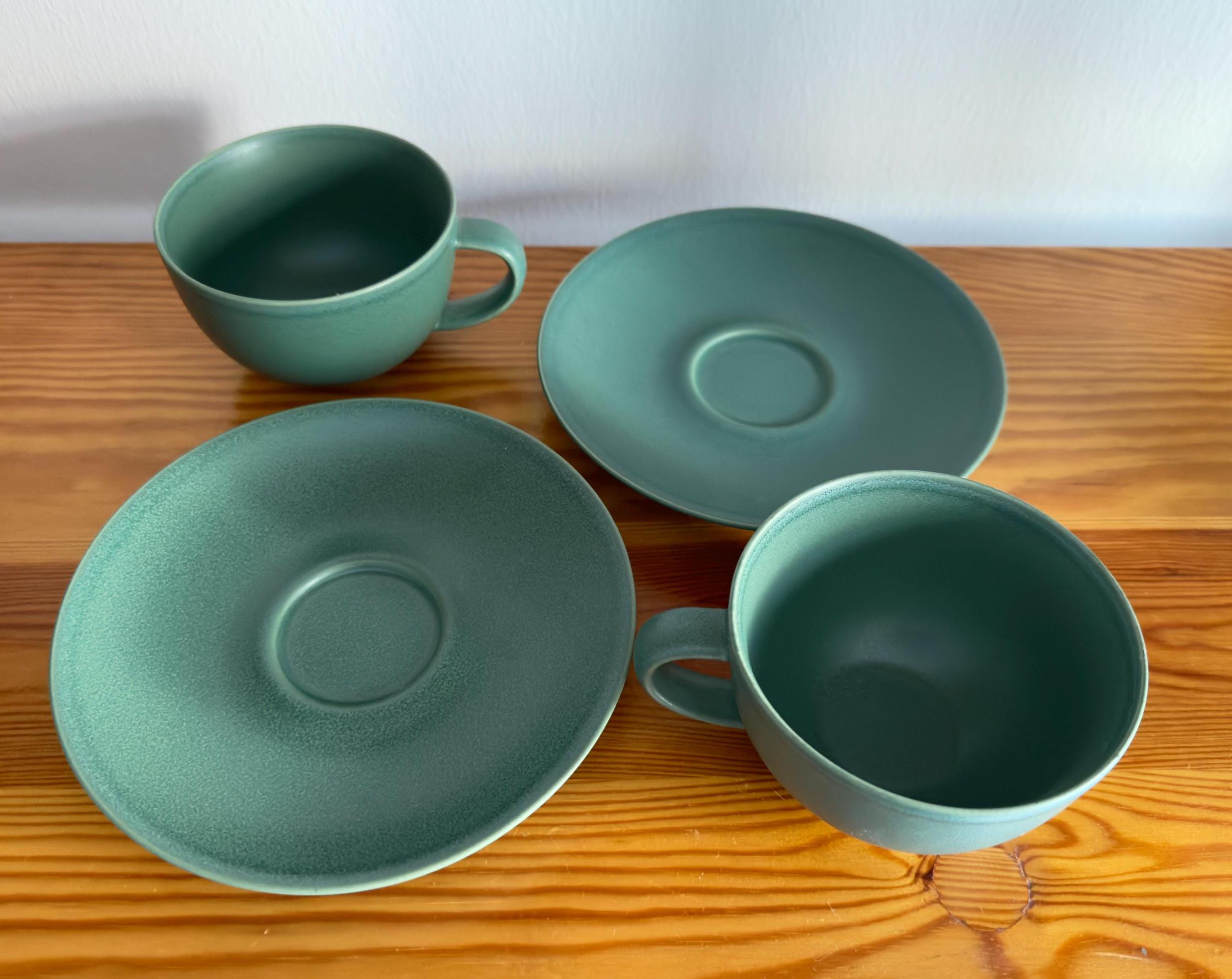 Arabia Finland 24H Two Coffee Cups With Saucers 4 Pcs Original