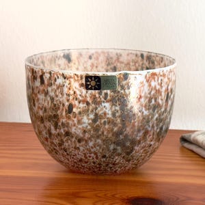 Oiva Toikka Tunturissa Glass Bowl Very Rare Vintage Design Glass by Napapiirin Lasi Finland