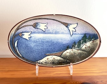 Vintage Arabia Finland Heljä Liukko Sundström Ceramic Plate With