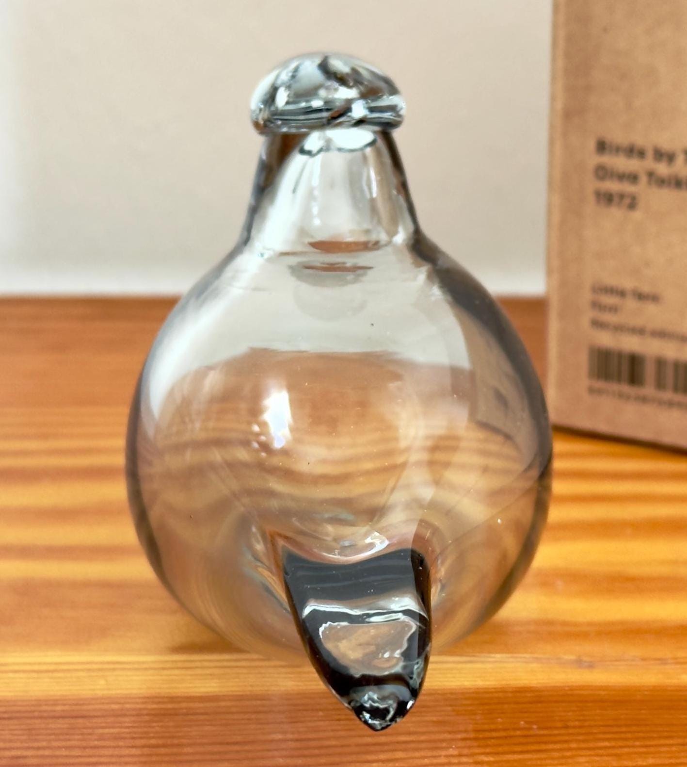 Oiva Toikka Little Tern (tirri) Glass Bird Recycled Clear Art