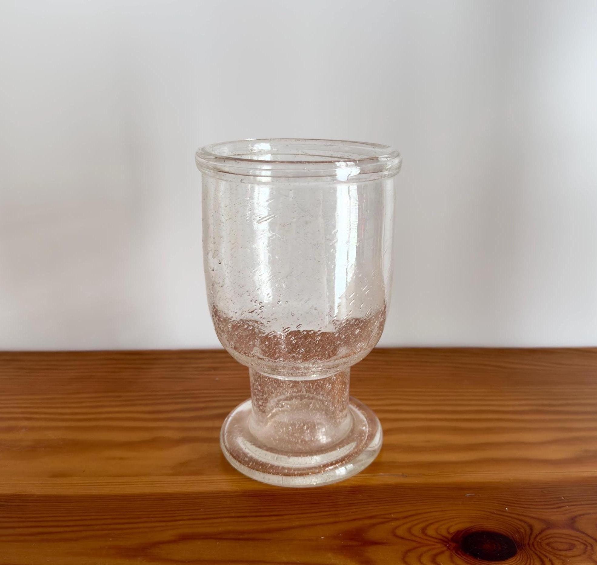 Kaj Franck Sargasso Goblet Vase Vintage Design Clear Bubble 1970s 