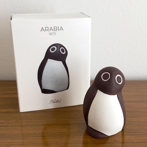 Arabia Finlandia Búho Figura Diseño Cerámica Gres por Heljä Liukko-Sundström Múltiples Disponibles