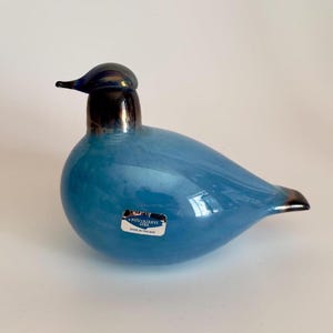 Oiva Toikka Postipankki Grouse Glass Bird Very Rare 1980s Special Art Glass by Nuutajärvi Finland