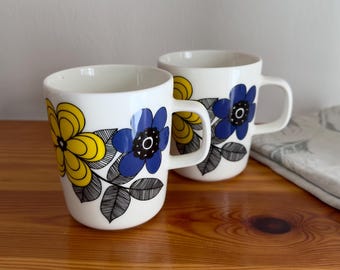 marimekkoマリメッコ oiva KESTIT 3点セット blue フィンランドの