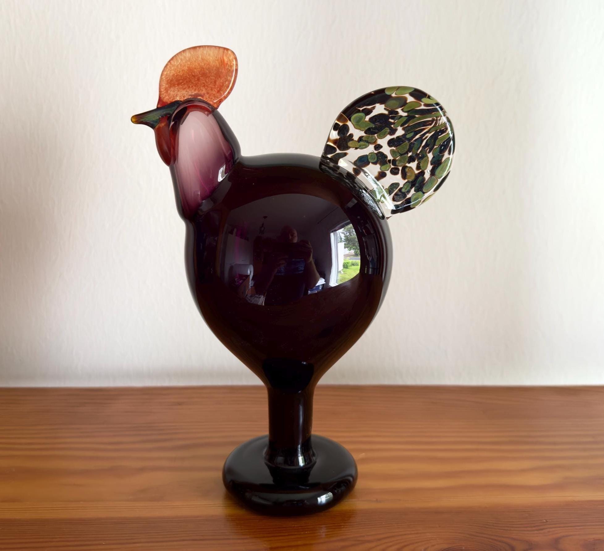 Oiva Toikka Rooster (kukko) Glass Bird 1998 Annual Design Art