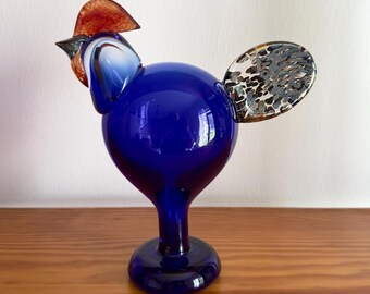 Oiva Toikka Festive Rooster (kukko) Glass Bird 1997 25 Years