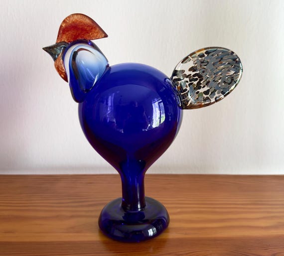 Oiva Toikka Festive Rooster (kukko) Glass Bird 1997 25 Years