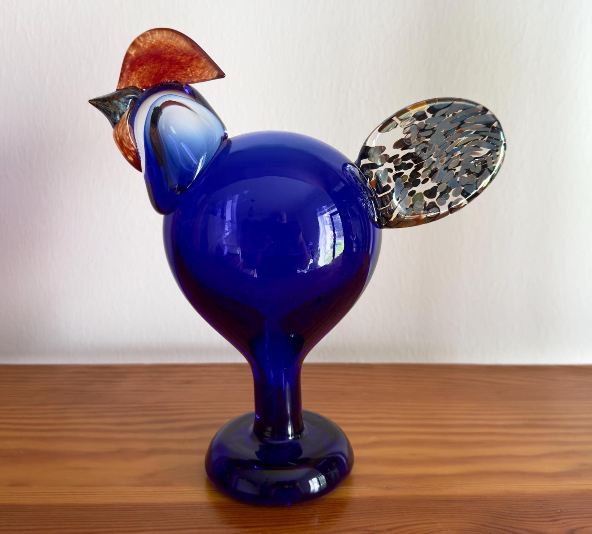 Oiva Toikka Festive Rooster (kukko) Glass Bird 1997 25 Years