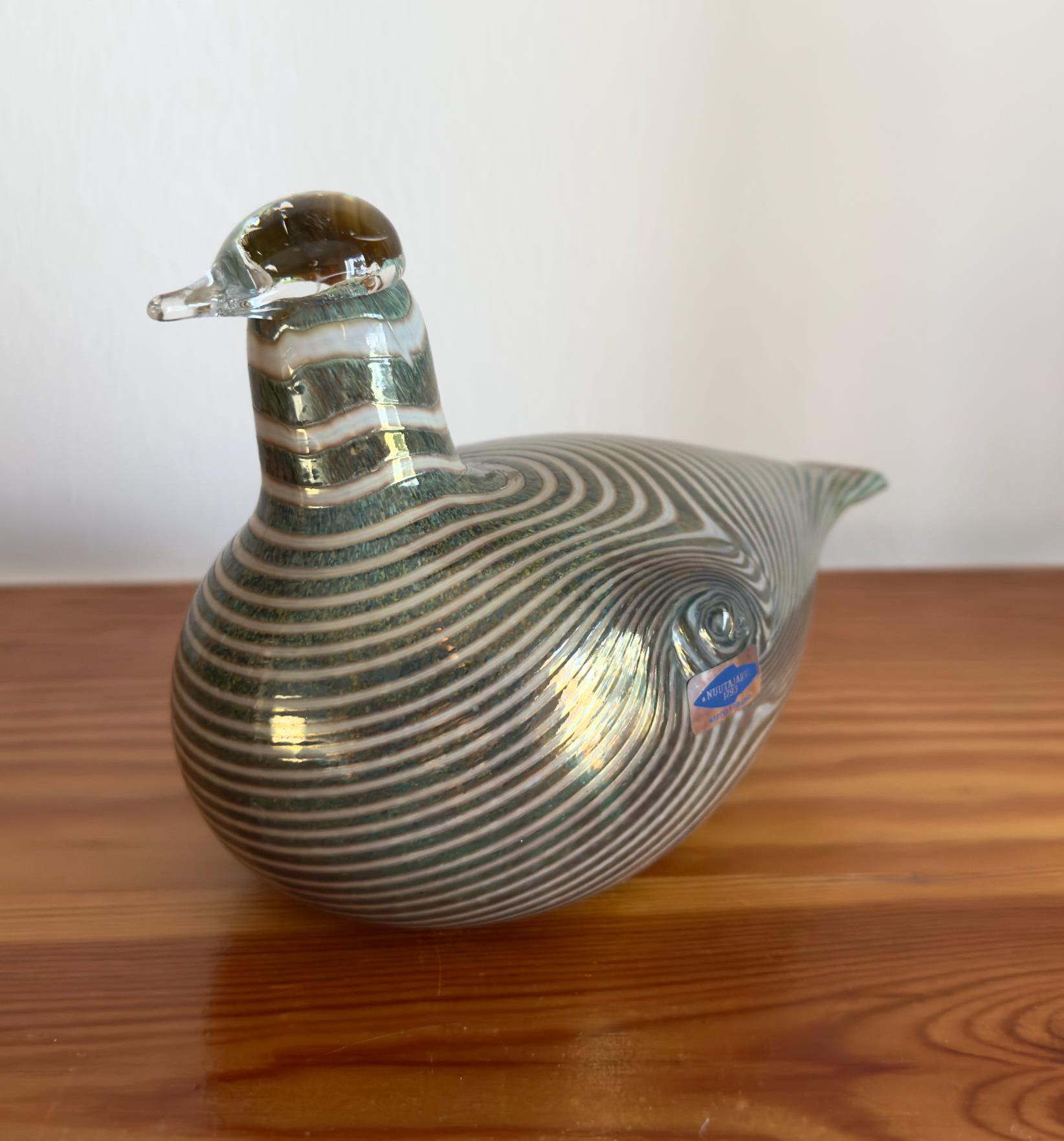 ガラス vintage sieppo/ Oiva Toikka Vintage Iittala Oiva Toikka Bird Sieppo Art Glass Figurine H