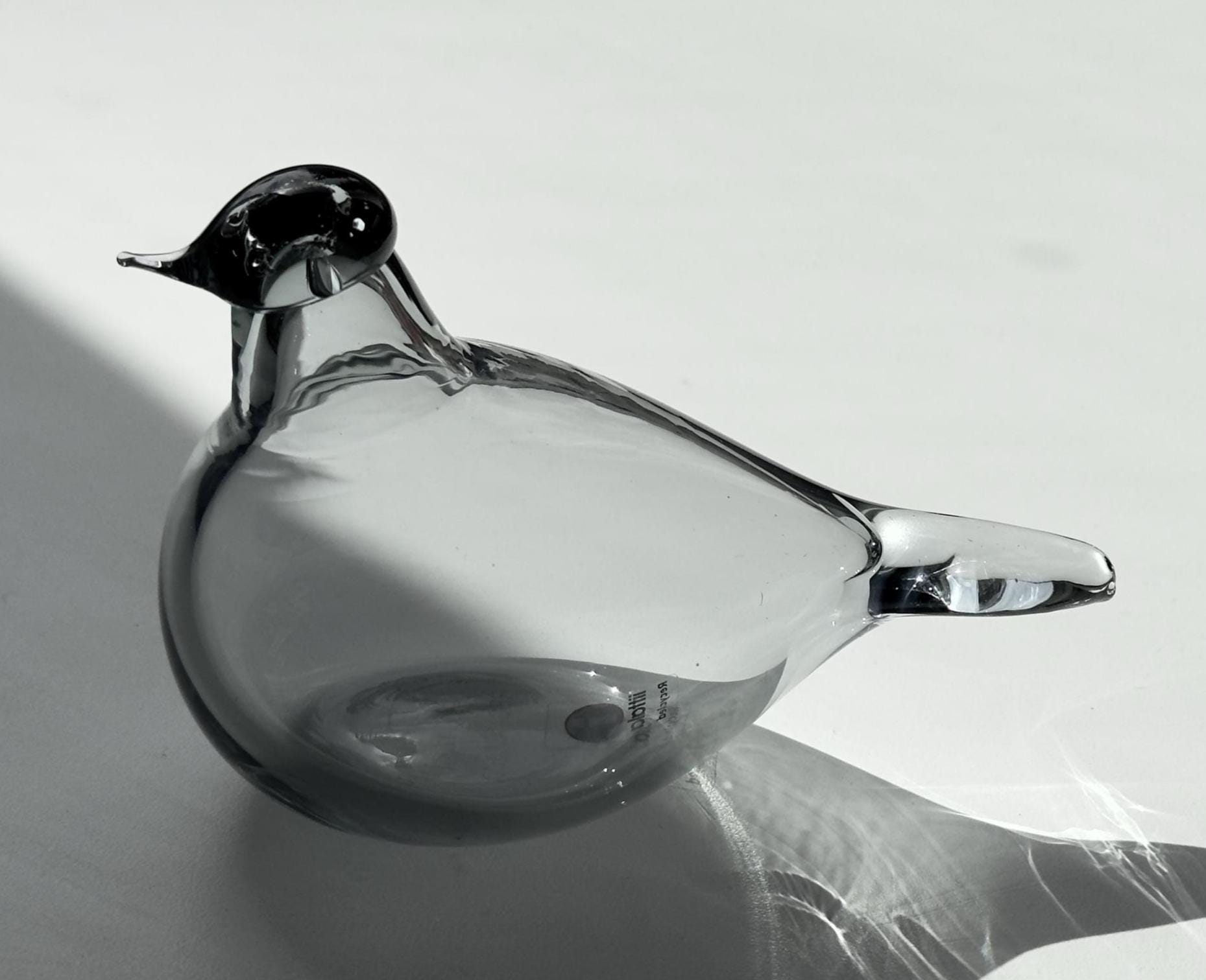 Oiva Toikka Little Tern (tirri) Glass Bird Recycled Clear Art