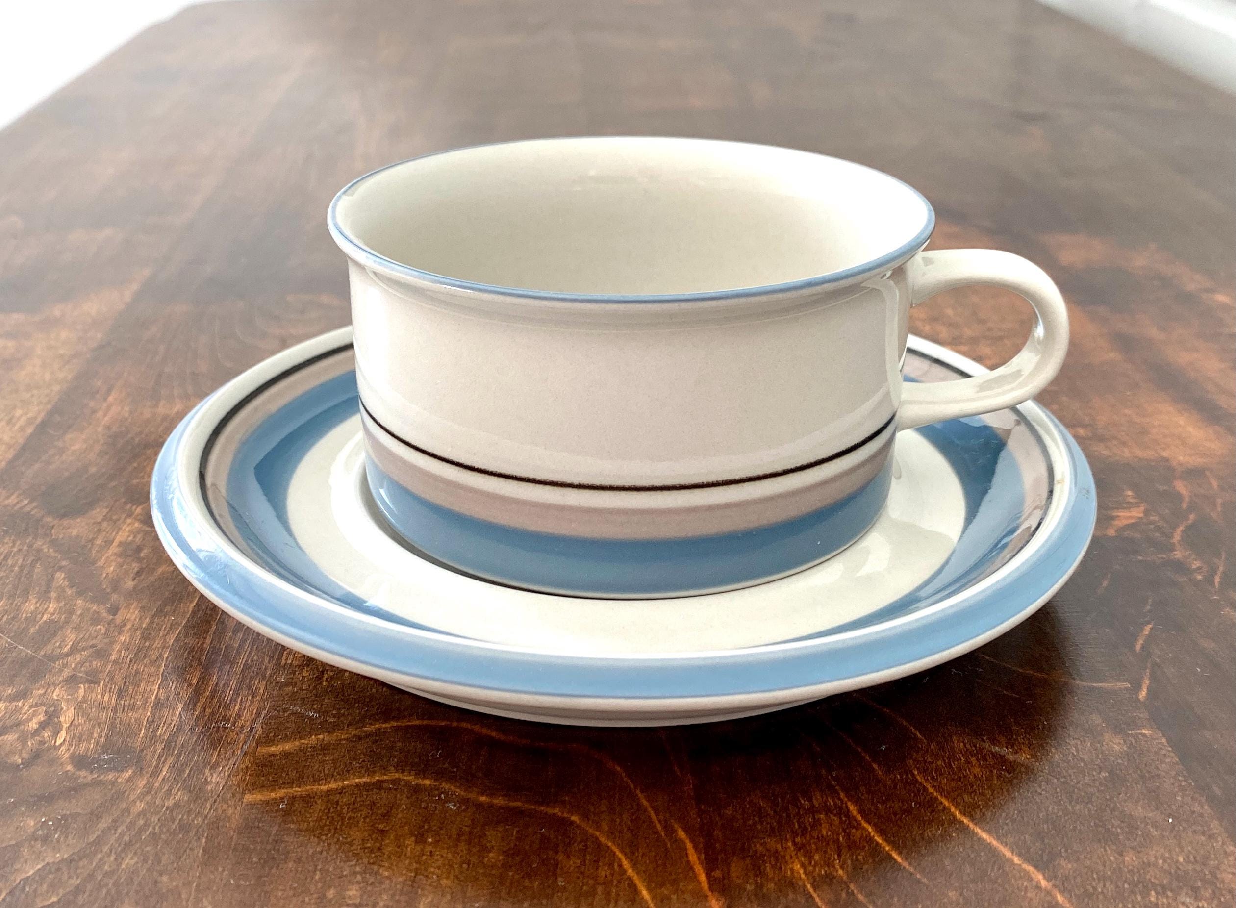 Arabia Finland Uhtua Tea Cup With Saucer Rare Vintage Arabia Finland Uhtua Tea Cup With Saucer Rare Vintage