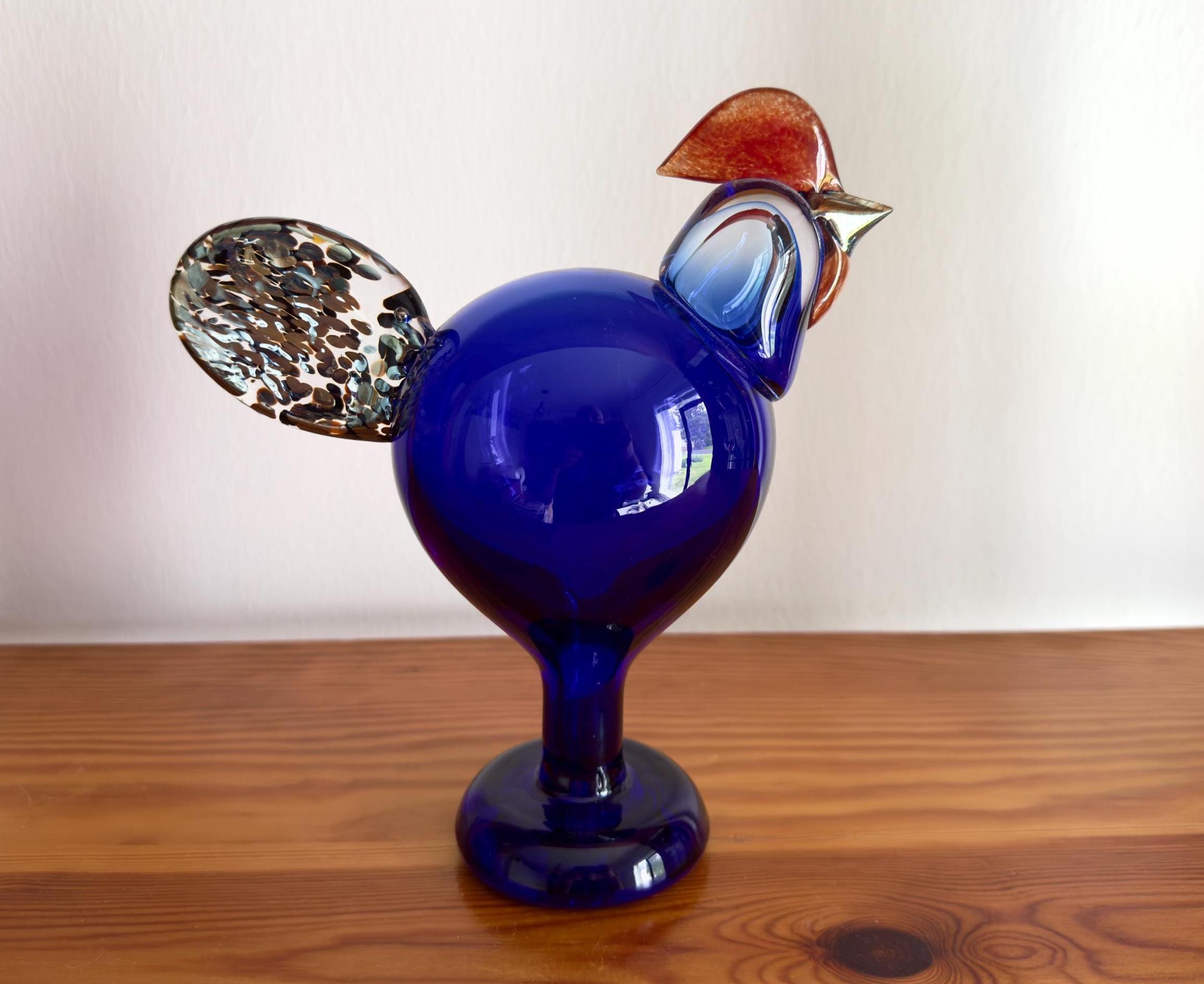 Oiva Toikka Festive Rooster (kukko) Glass Bird 1997 25 Years