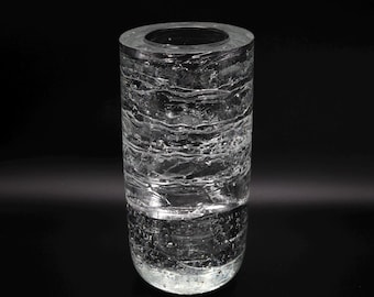 Timo Sarpaneva Arkipelago Massive Art Glass Vase Tall Vintage Very Rare Design Glass Iittala Finland