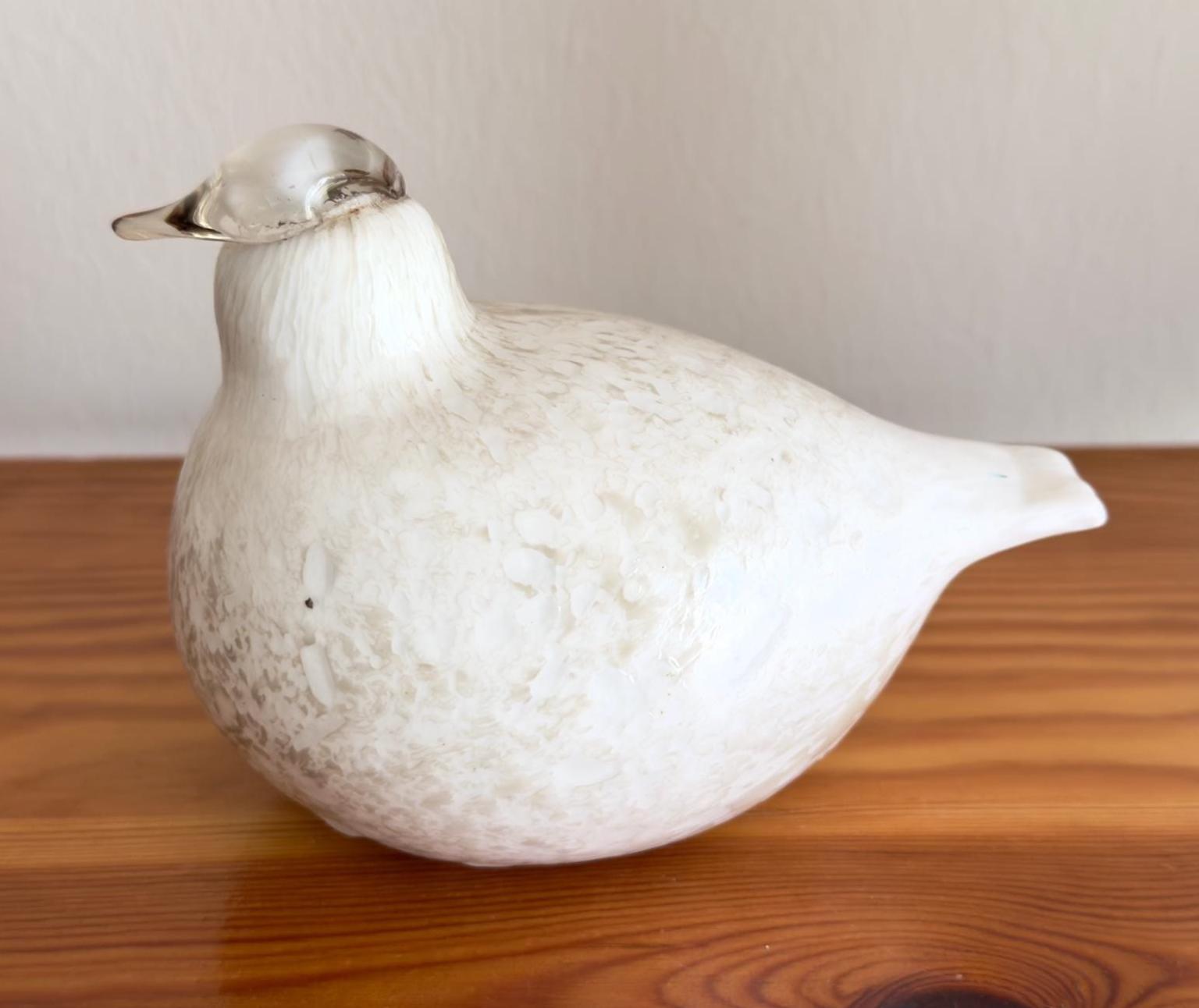 Oiva Toikka Willow Grouse (riekko) Glass Bird Beautiful Art Glass