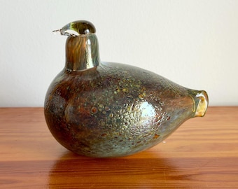 Oiva Toikka Kukko Rooster Annual Bird 1998 Art Glass Iittala