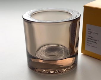 Iittala: A Rare Mondongreen KIVI Votive, Produced by Marimekko