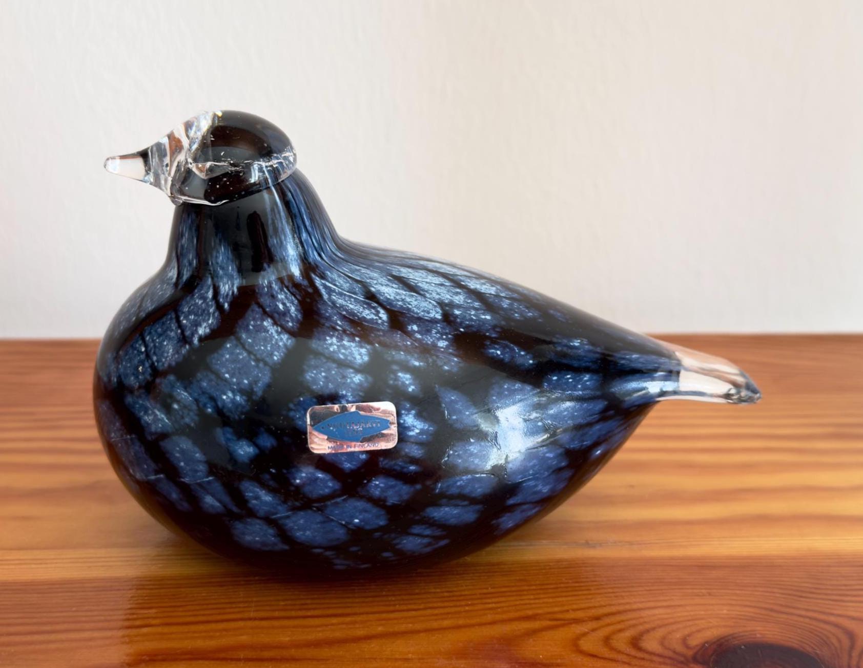 工芸品  birds oiva toikka GUILLEMOT Guillemot bird by Oiva Toikka Iittala design glass Finland – Damsténs