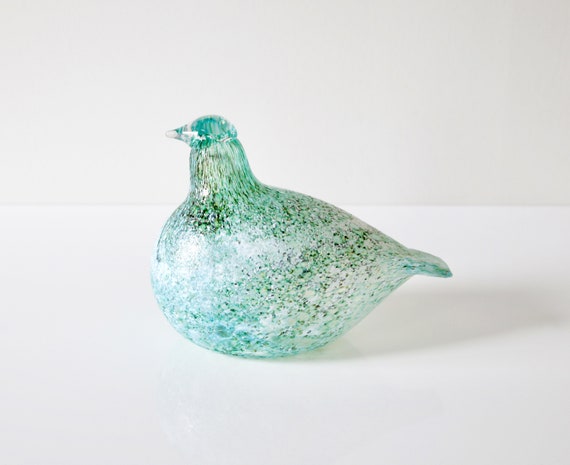 Oiva Toikka Onninen Special Rare Art Glass Bird Iittala Finland