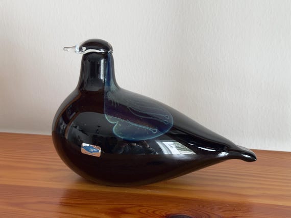 Oiva Toikka Aamulehti Glass Bird Vintage Special Rare Art Glass