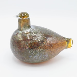 Oiva Toikka Finnboard Super Rare Tail Special Art Glass Bird by Iittala Nuutajärvi Finland