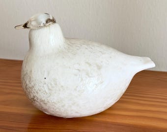 Oiva Toikka Blue Magpie Rantaharakka Rare Art Glass Bird Iittala