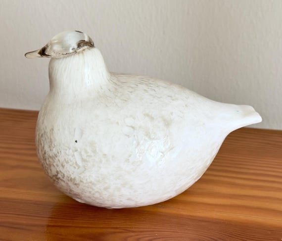 Oiva Toikka Willow Grouse (riekko) Glass Bird Beautiful Art Glass