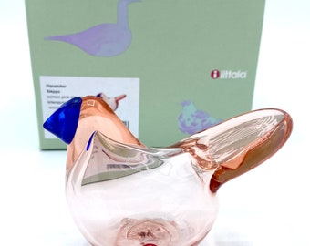 Oiva Toikka Snow Bunting (pulmu) Glass Bird Very Rare Strand