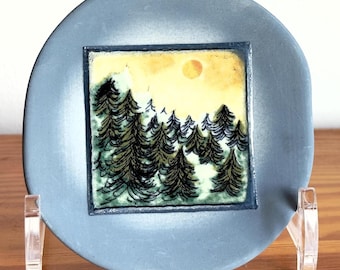Arabia Finland Forest (metsä) Wall Plate Vintage Design Art
