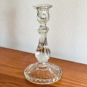Nuutajärvi Finland Candle Holder For Crown Candle Very Rare Clear Design Glass Made in Finland