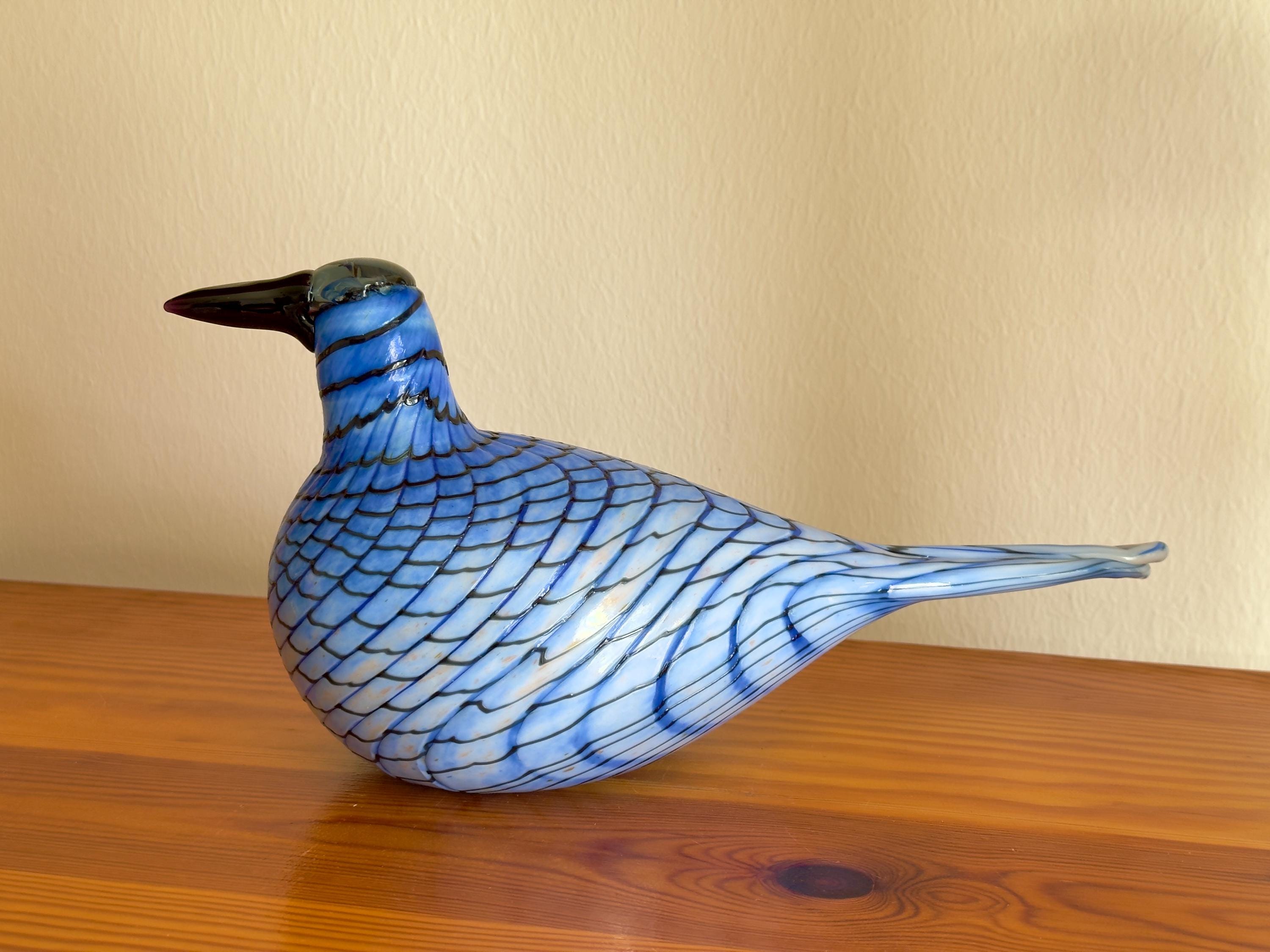 Oiva Toikka Rusee Grebe (kriikku) Glass Bird Very Rare Split Tail