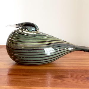 Oiva Toikka Pajusotka Whip Poor Will Birds of Passage Art Glass