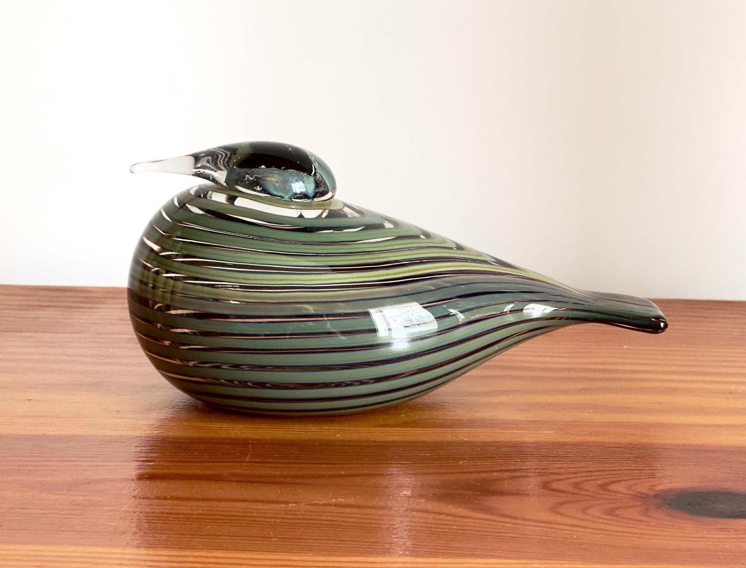 Oiva Toikka Pajusotka Whip Poor Will Birds of Passage Art Glass