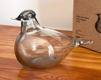 Limited Edition Rare Vintage Mouth-blown Glass Iittala Oiva Toikka