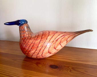 Limited Edition Rare Vintage Mouth-blown Glass Iittala Oiva Toikka