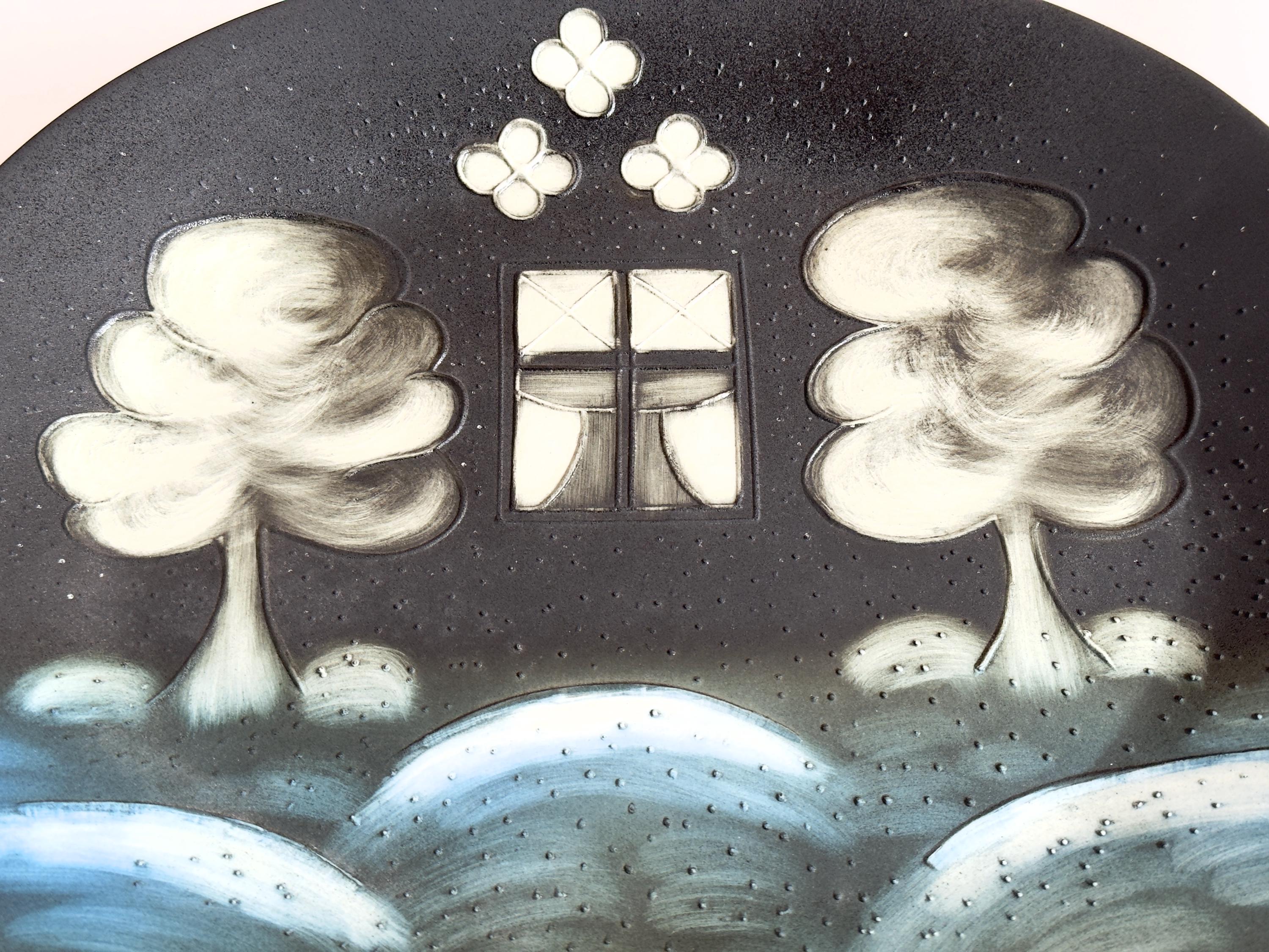 Arabia Finland Winter (talvi) Ceramic Wall Plate Art Platter