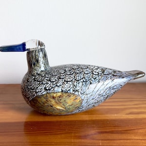 Nuutajarvi Glass Bird - Etsy