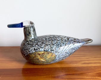Oiva Toikka Spov (kuiri) Very Rare Vintage Filigree Art Glass Bird