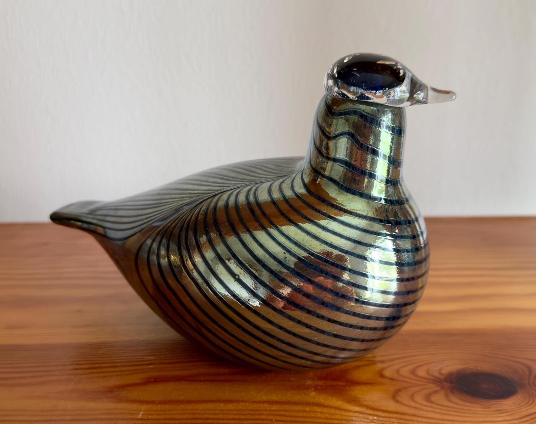 Oiva Toikka Atlas Glass Bird KOP Medium Company Bird Rare