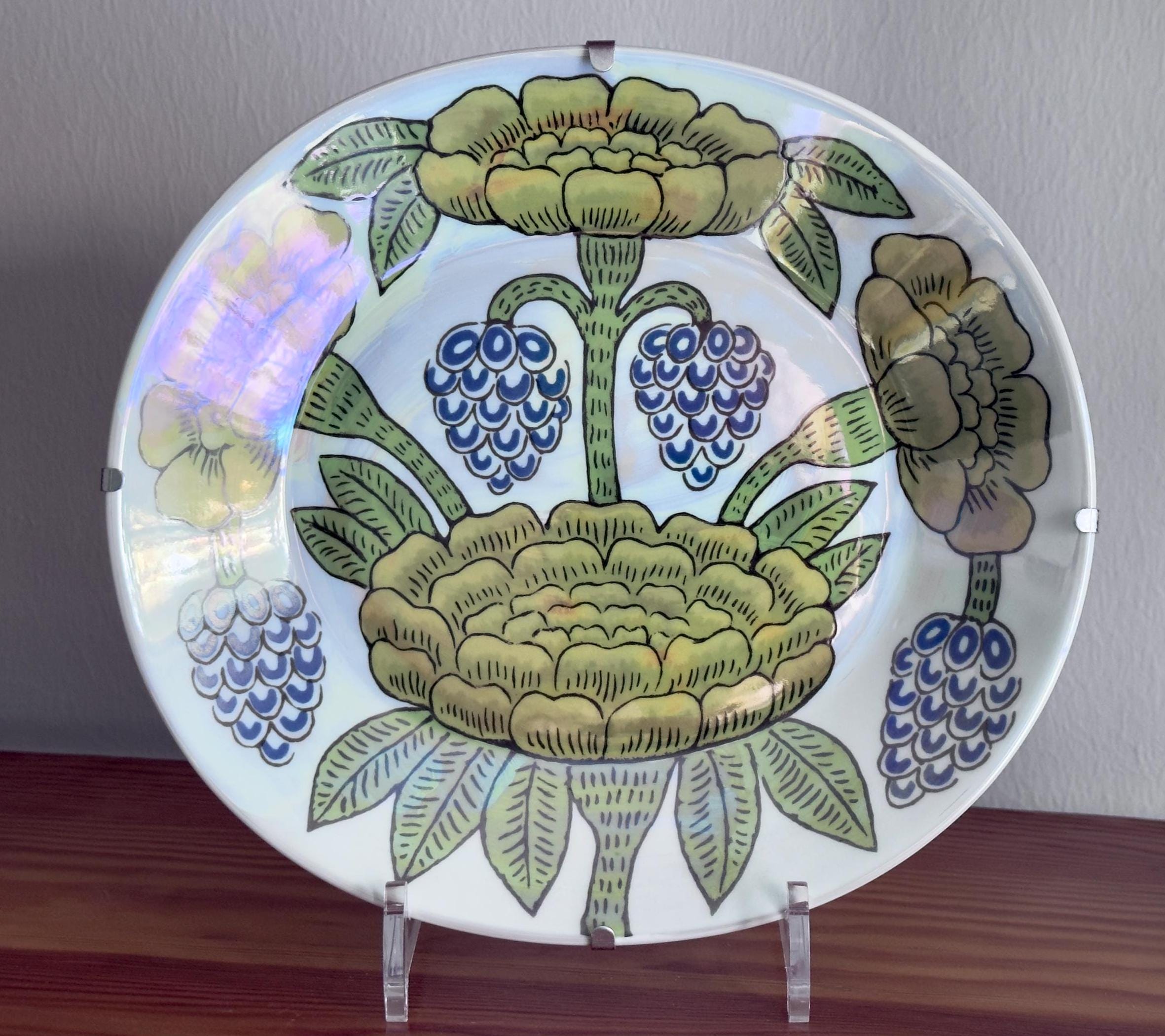 食器 ARABIA FINLAND Arabia Finland Saara Teapot with Six Cups and Saucers